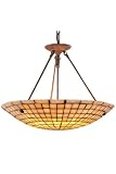 Mosaic Stone Pendant, 8-LIGHT, DARK ANT. BRASS