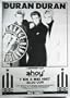 DURAN DURAN 1987 STRANGE BEHAVIOUR TOUR CONCERT POSTER