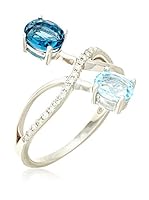 PARIS VENDOME Anillo Mon rêve bleu (Oro Blanco)