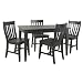 Kitchen & Housewares : Carolina Cottage Prairie Dining Table, Antique Black