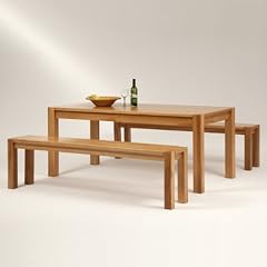 Buche Essgruppe GRAZ-3, Kernbuche teilmassiv, (1 Tisch, 2 Sitzb�nke)