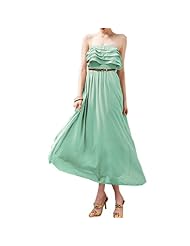 Chiffon/Polyester Empire   Waistline Sleeveless Tank Maxi Dress 