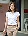Women Summer Short Sleeve Shirt Casual T Shirts Black White Formal Work Wear Tops