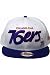 New Era Team Script White Philadelphia 76ers Snapback Hat White. Size: