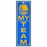 NBA Golden State Warriors 4-by-13 Wood My Team Sign