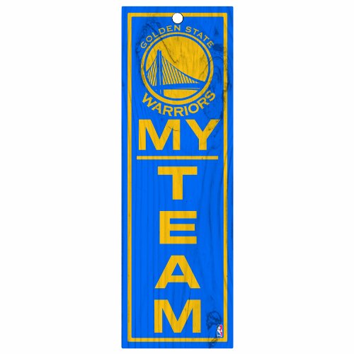 NBA Golden State Warriors 4-by-13 Wood My Team Sign
