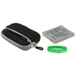 SAVE $14.03 - Neoprene (Black) Sleeve Case and NB-4L Battery for Canon PowerShot SD940IS Digital Camera Silver $15.95