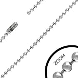 New Gents Stainless Steel Ball Link Style Chain - Length 60cms