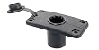 SCOTTY FLUSH DECK MOUNT BLACK W/ RAIN CAP