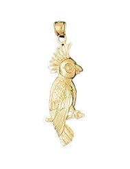 CleverEves 14K Gold Pendant Cockatiel Bird 5.7 - Gram(s)
