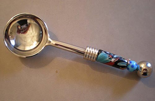 Hand Beaded Stainless Steel Salsa / Sauce Serving Spoon without Holes