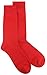 1 Pair of Biagio Solid RED Color Men's COTTON Dress SOCKS