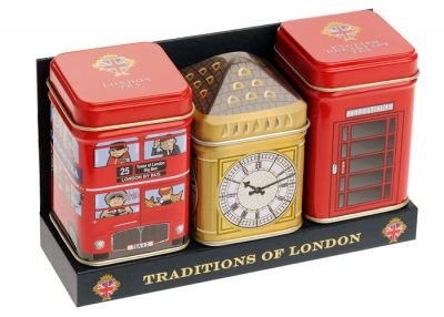 Набор черн.лист.чая англ завтрак Лондон жб 65г New English teas (5013111001670)