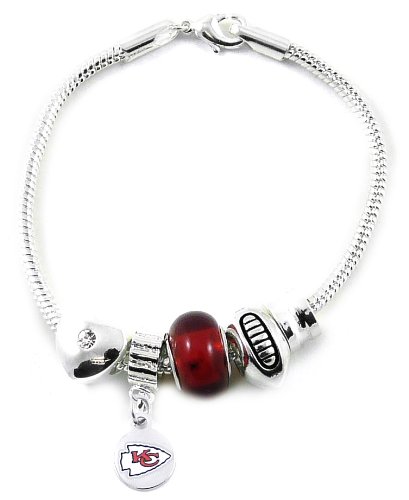 NFL Kansas City Chiefs Bead Bracelet