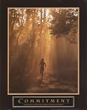 Commitment Womens Running Motivational Poster Inspirational Art Print