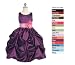 Bella Flower Girl or Party Dress in Plum Clouds of Taffeta
