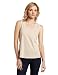 AG Adriano Goldschmied Women’s Roll Sleeve Tank, Latte, Large
