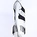 FUA Women Summer Women Casual Sleeveless Tassel Tank Tops Blouse T-Shirt (L, Black )