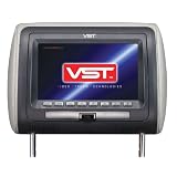 VST VPH-770DV 7 inch. Preloaded Universal Replacement Headrest Monitor with DVD Player (3-Interchangeable Skins: Beige, Gray, Black)