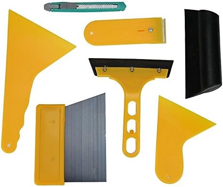 YoYoflyer 7pcs Windshield Protective Film Installing Glass Tinting Tool Scraper for Car Care Vehicle Windows Glass Repair