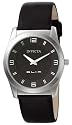 Invicta Men's Slim Collection Round Black Leather Watch #5137