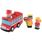 ELC HAPPYLAND SCHOOL BUS PLAYSET WITH BUS DRIVER LOLLIPOP LADY CHILD AGE18m+ NEW