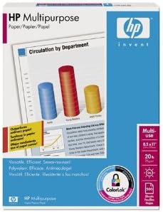 New - HPM1120 8.5X11 MULTIPURPOSE PAPER 500 SH - 613596