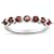 Sterling Silver Garnet 7-Stone Ring