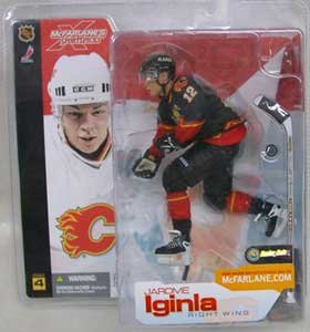 McFarlane Toys NHL Sports Picks Series 4 Action Figure: Jarome Iginla (Calgary Flames) Black Jersey VARIANT