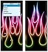Rainbow Neon Flames Design Decal Skin Sticker for Apple iPod nano 2G (2nd Generation) 2GB/ 4GB/ 8GB Player