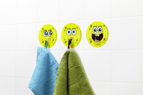 SpongeBob 11903 Wiederverwendbare Wandhaken 3-er Set Preisvergleich