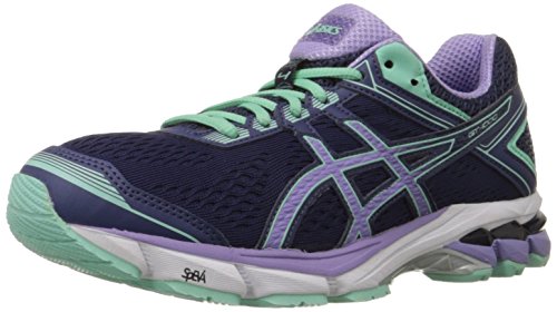 ASICS Women's Gt-1000 4 Running Shoe, Midnight/Violet/Beach Glass, 9 M US
