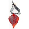 Leaf Ornament, Iridescent Birch - Made with Real Leaf