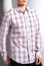 Autograph Pure Cotton Slim Fit Tonal Check Shirt [T25-3741A-S]