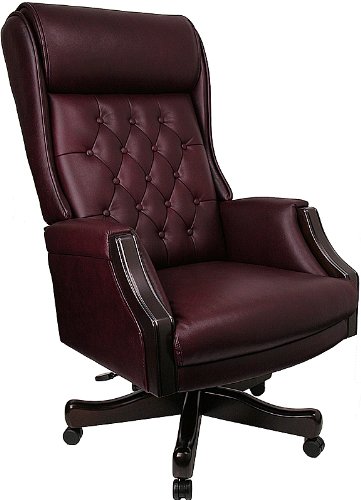 Best Price Leather Office Chair - High Back Traditional Executive Swivel Chair - KC-C696TG-GG