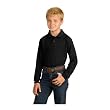 Port Authority - Youth Silk Touch; Long Sleeve Sport Shirt.