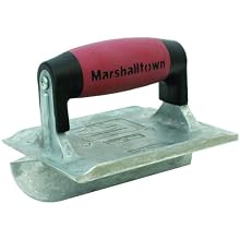 MARSHALLTOWN The Premier Line 833D 6-Inch by 4-3/8-Inch Heavy Duty Zinc Hand Groover with DuraSoft Handle