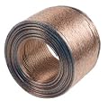 50m Quality 2 x 1.5mm 15 Amp Loud Speaker Cable - Multi-Strand 260 (2x 130 Strand) by electrosmart� - Outside Dimensions of Cable: 6.5mm x 3.1mm