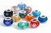 Pandora Style Twelve (12) Piece Charm Bead Set (Z191) with Murano Style, Lampwork Style and Faceted Glass Style Beads - Fits Pandora, Troll, Biagi and Charmilia - Exact Assortment as Shown