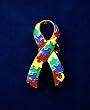 Autism Ribbon Awareness Pins (36 pins per pack)