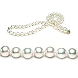 AugustinaJewelry Single Strand 22 Inch 8-9mm White Freshwater Cultured Pearl Necklace