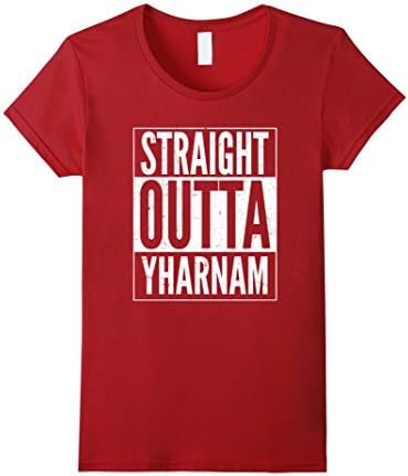 Women's Limited Edition Straight Outta Yharnam T Shirt Medium Cranberry