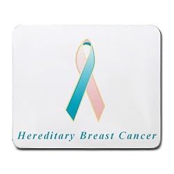 Hereditary Breast Cancer Awareness Ribbon Mouse Pad