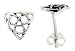 Tiny 1/4 (7 mm) Sterling Silver Celtic Knot Stud Earrings