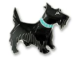 Scottish Terrier Sterling Silver and Enamel Pin