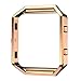 For Fitbit Blaze, TOOPOOT Stainless Steel Replace Metal Frame For Fitbit Blaze Smart Watch (Rose gold)