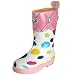 KIDORABLE Toddler/Little Kid English Roses Polka Dot Rain Boot