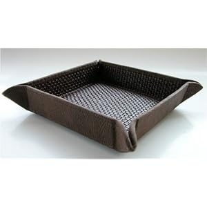 $110 Tommy Bahama Mens Brown Handwoven Weave Tray by Tommy Bahama