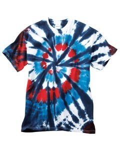 Dyenomite 200TD Unisex Adult Rainbow Cut Spiral T-Shirt