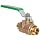 Milwaukee Valve BB2-350 Series Bronze Butterfly Valve, Unibody, Stainless Steel 304 Disc, Lever Handle, Solder End